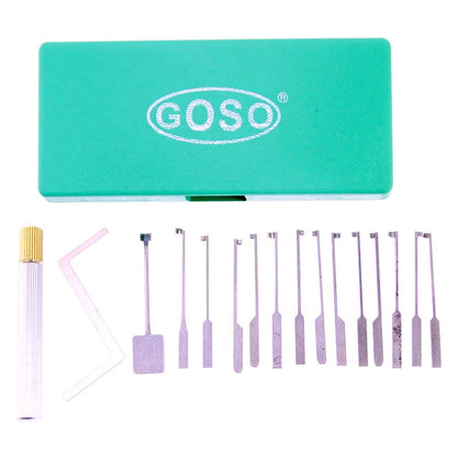 GOSO 14-Piece Dimple Lock Pick Set – Interchangeable Handle