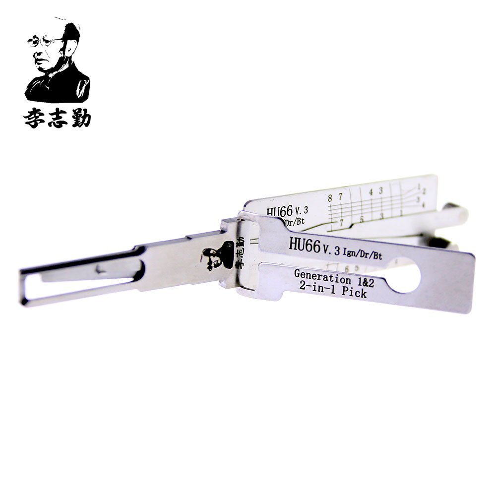 Lishi HU66 (Twin Lifter) 2in1 Decoder and Pick for VW, Audi, Ford, Seat, Porsche, Skoda