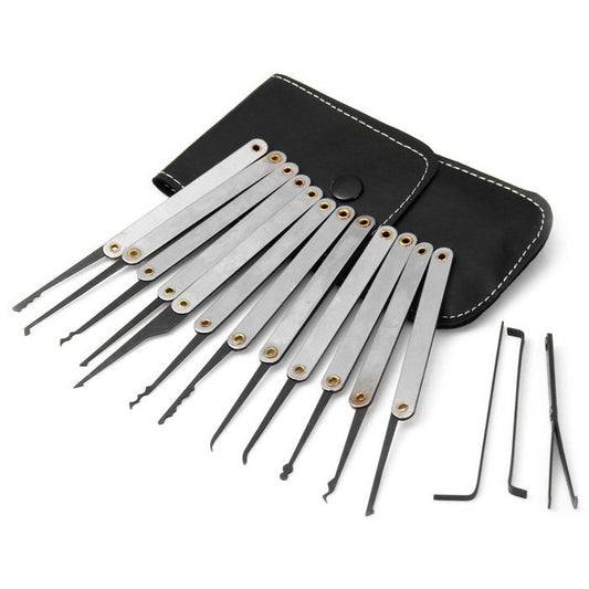 GOSO 12 Pieces Lock Pick Set with Leather Case