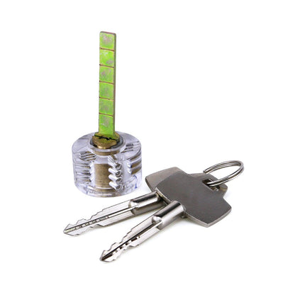 Transparent Cruciform (Cross) Practice Lock