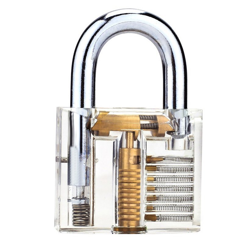 Transparent Visible Padlock Practice Lock