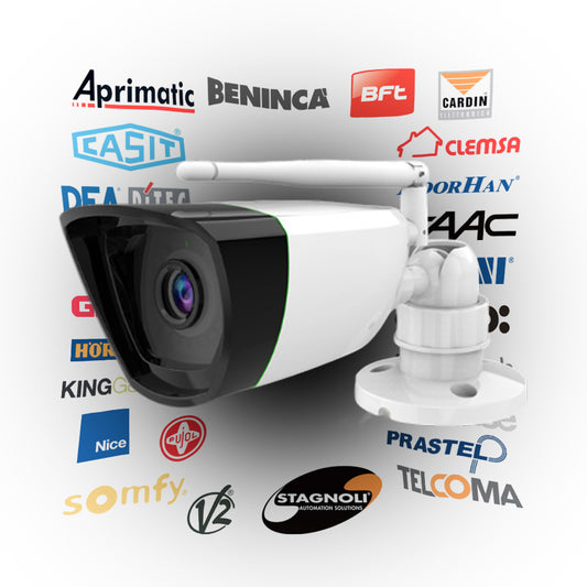 Waterproof WiFi Outdoor Camera With Garage And Gate Control Access and Surveillance