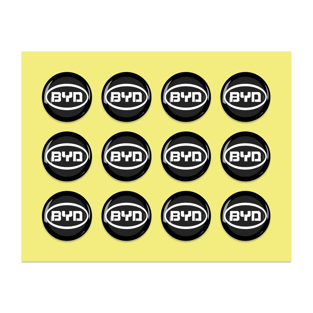 14MM Crystal Round Shape Car Brands Stickers (12 Pieces) for KEYDIY XHORSE Remote Car Key