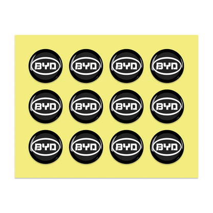 14MM Crystal Round Shape Car Brands Stickers (12 Pieces) for KEYDIY XHORSE Remote Car Key