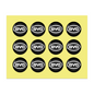 14MM Crystal Round Shape Car Brands Stickers (12 Pieces) for KEYDIY XHORSE Remote Car Key