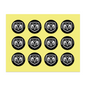 14MM Crystal Round Shape Car Brands Stickers (12 Pieces) for KEYDIY XHORSE Remote Car Key