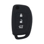 Hyundai Sonata Santa Fe Accent Flip Key Silicone Cover 3 Button