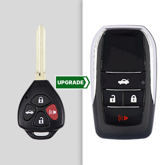 Modified Flip Key Remote Shell for Toyota Scion 4-Button TR47 (HYQ12BBY, GQ4-29T, MOZB41TG)