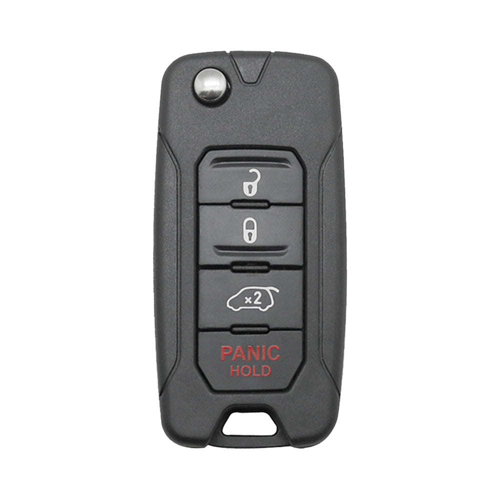 2015-2020 Jeep Renegade Fiat 500X 4-Button Flip Key Shell