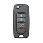 2015-2020 Jeep Renegade Fiat 500X 4-Button Flip Key Shell