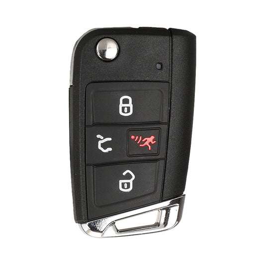 2015–2019 Volkswagen Golf GTI 4-Button Flip Key SHELL For NBGFS12P01