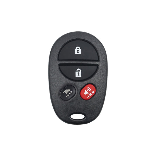 2008–2019 Toyota 4 Button Keyless Entry Remote Shell For GQ43VT20T, ORS-TOY-20T-SE4