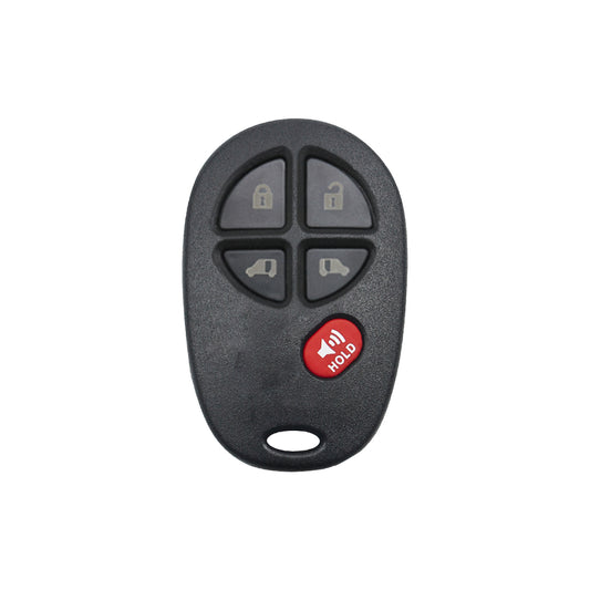 2004-2018 Toyota 5 Button Keyless Entry Remote SHELL for GQ43VT20T, ORS-TOY-20T-5