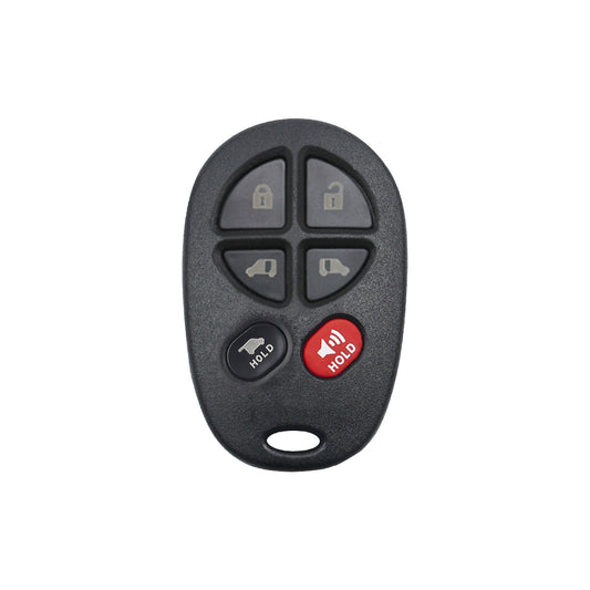 2004–2019 Toyota 6 Button Keyless Entry Remote Shell For GQ43VT20T, ORS-TOY-20T-6