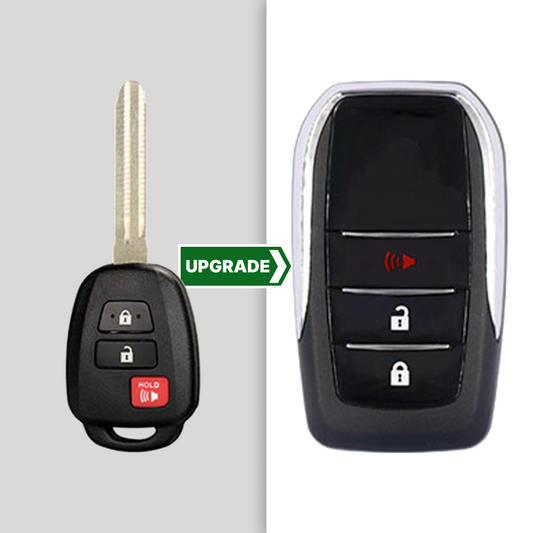 Modified Flip Key Shell for Toyota Scion 3-Button Remote Head Key SHELL (TR47) for MOZB52TH, GQ4-52T, HYQ12BDM