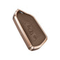 Premium Aluminum Alloy Leather Case For Volkswagen Smart Key 3 Button