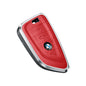 Premium Aluminum Alloy Leather Case For BMW Smart Key 4 Button