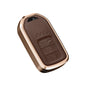 Premium Aluminum Alloy Leather Case For Honda Smart Key 3 Button