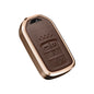 Premium Aluminum Alloy Leather Case For Honda Smart Key 4 Button