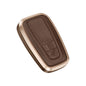 Premium Aluminum Alloy Leather Case For Toyota Smart Key 2 Button