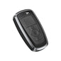 Premium Aluminum Alloy Leather Case For Ford Smart Key 3 Button