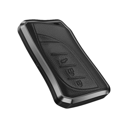 Premium Aluminum Alloy Leather Case For Lexus Smart Key 3 Button