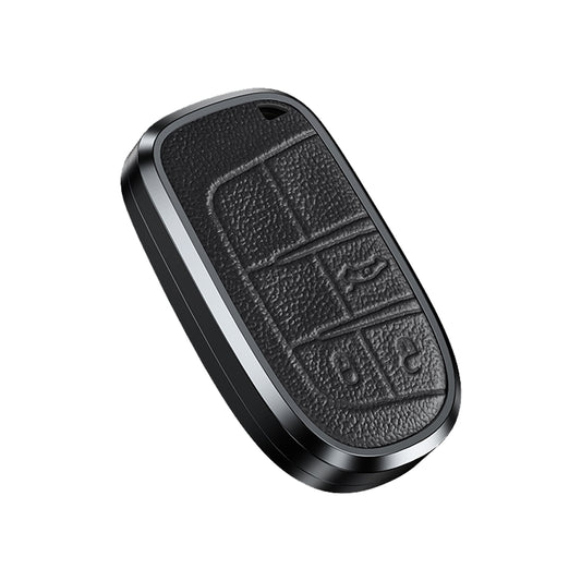 Premium Aluminum Alloy Leather Case For Chrysler, Dodge and Jeep Smart Key 3 Button