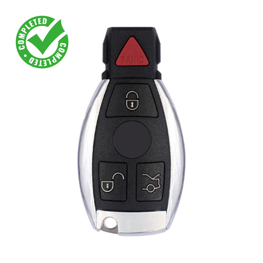 Smart Remote Key Fob for Mercedes Benz (1997-2014) - 4 Buttons with Panic - FCC# IYZ-3312