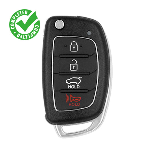 2017 Hyundai Sonata Flip Key Fob – 4 Buttons – FCC# TQ8-RKE-4F16 – 433 MHz