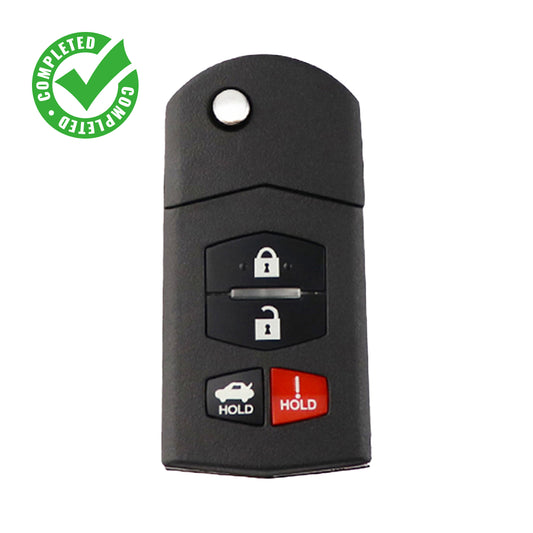 2006 - 2008 Mazda 6 Flip Key Fob – 4-Button Remote – FCC# KPU41788 – 315 MHz