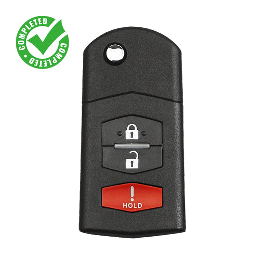 2006 - 2015 Mazda Flip Key Fob – 3-Button Remote – FCC# BGBX1T478SKE12501 – 315 MHz