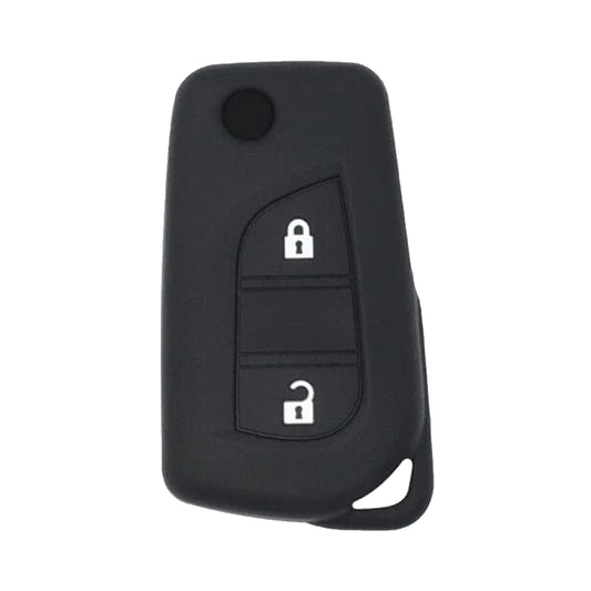 Toyota Hilux Auris Corolla Flip Key Silicone Cover Case 2 Button