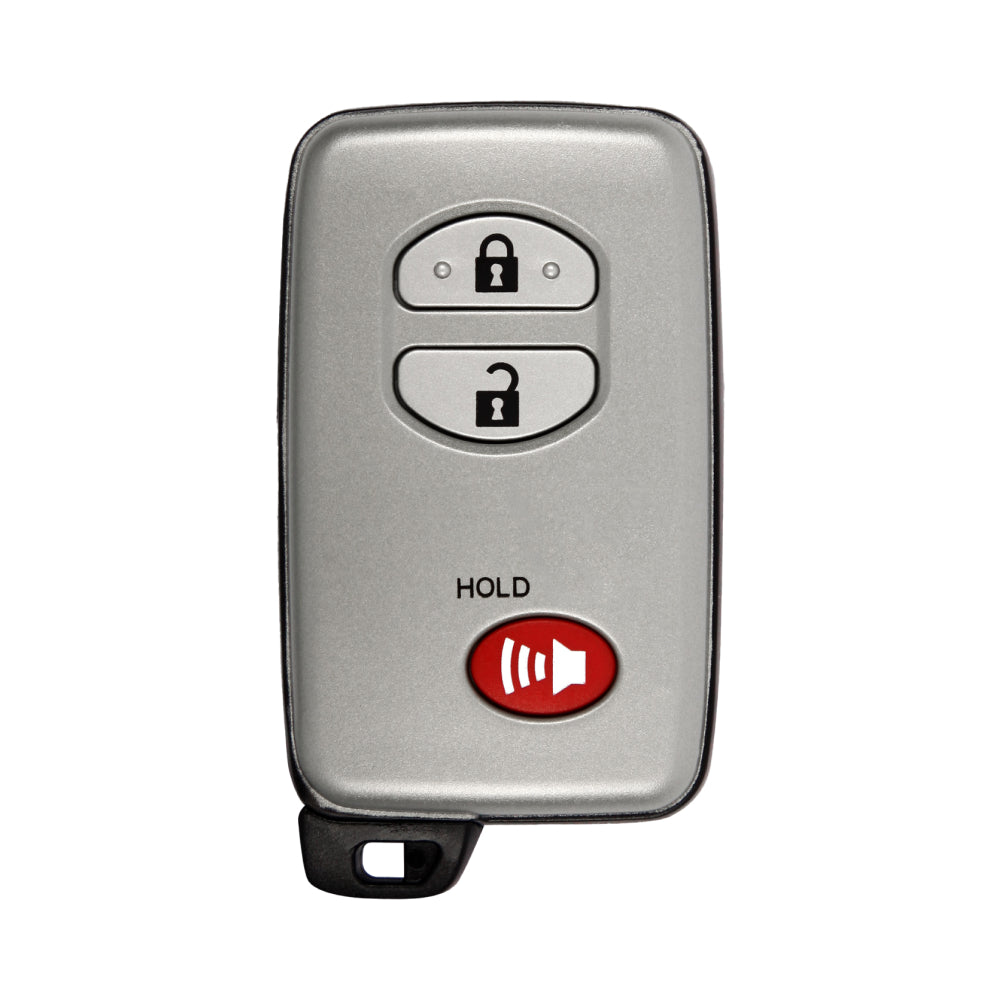 2008-2012 Toyota 3-Button Silver Smart Key SHELL For HYQ14AAB