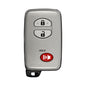 2008-2012 Toyota 3-Button Silver Smart Key SHELL For HYQ14AAB