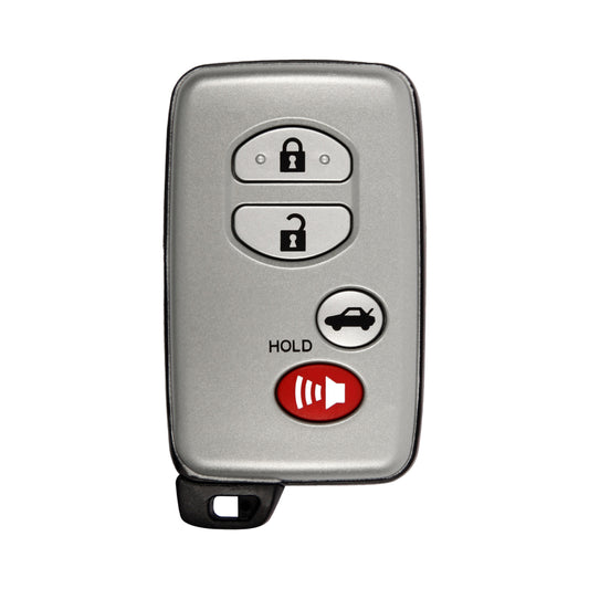 2009-2014 Toyota 4-Button Silver Smart Key SHELL For HYQ14AAB