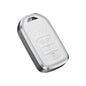 Premium Aluminum Alloy Leather Case For Honda Smart Key 4 Button