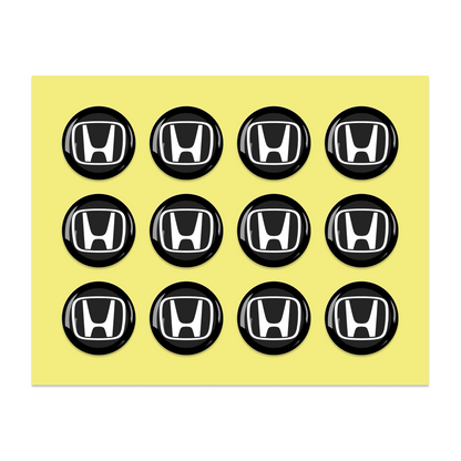 14MM Crystal Round Shape Car Brands Stickers (12 Pieces) for KEYDIY XHORSE Remote Car Key