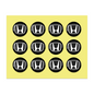 14MM Crystal Round Shape Car Brands Stickers (12 Pieces) for KEYDIY XHORSE Remote Car Key