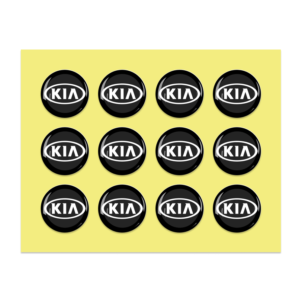 14MM Crystal Round Shape Car Brands Stickers (12 Pieces) for KEYDIY XHORSE Remote Car Key