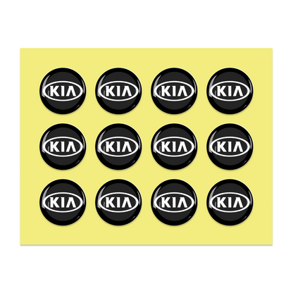 14MM Crystal Round Shape Car Brands Stickers (12 Pieces) for KEYDIY XHORSE Remote Car Key