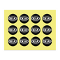 14MM Crystal Round Shape Car Brands Stickers (12 Pieces) for KEYDIY XHORSE Remote Car Key