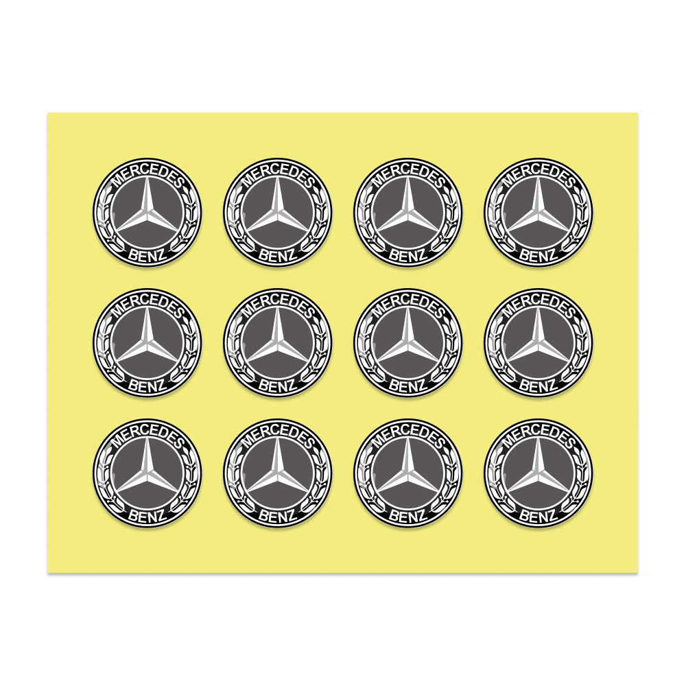 14MM Crystal Round Shape Car Brands Stickers (12 Pieces) for KEYDIY XHORSE Remote Car Key