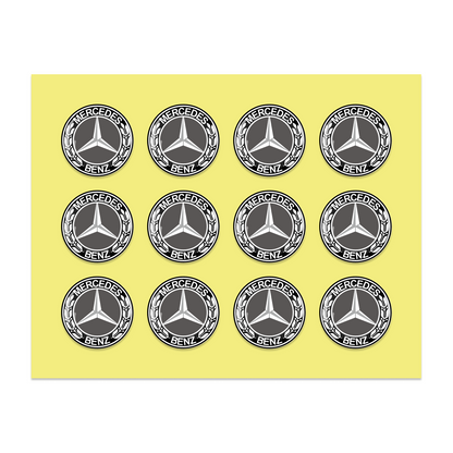 14MM Crystal Round Shape Car Brands Stickers (12 Pieces) for KEYDIY XHORSE Remote Car Key