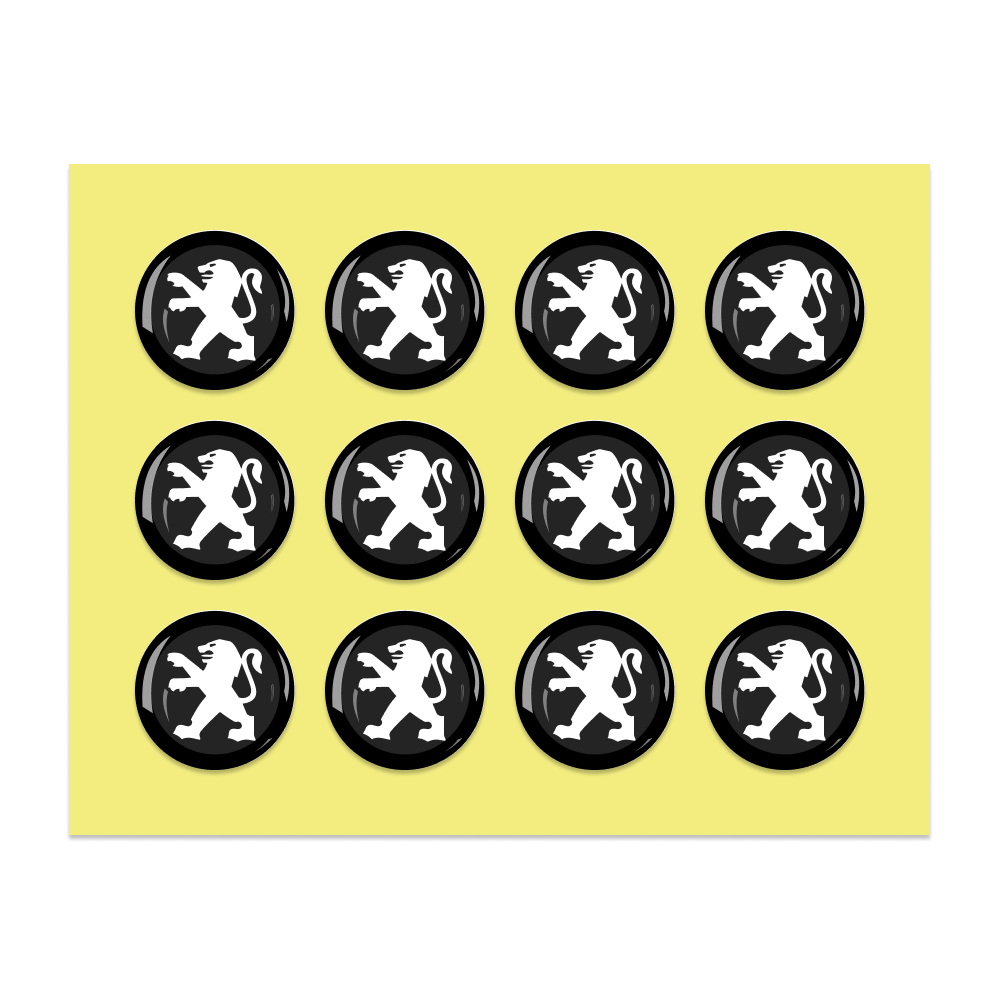 14MM Crystal Round Shape Car Brands Stickers (12 Pieces) for KEYDIY XHORSE Remote Car Key