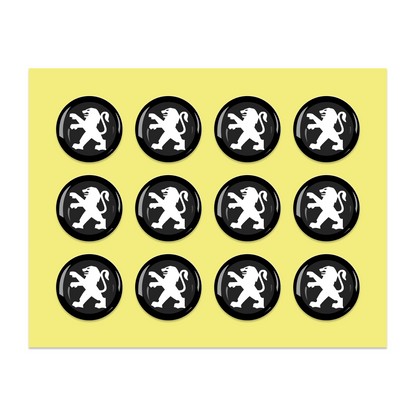 14MM Crystal Round Shape Car Brands Stickers (12 Pieces) for KEYDIY XHORSE Remote Car Key