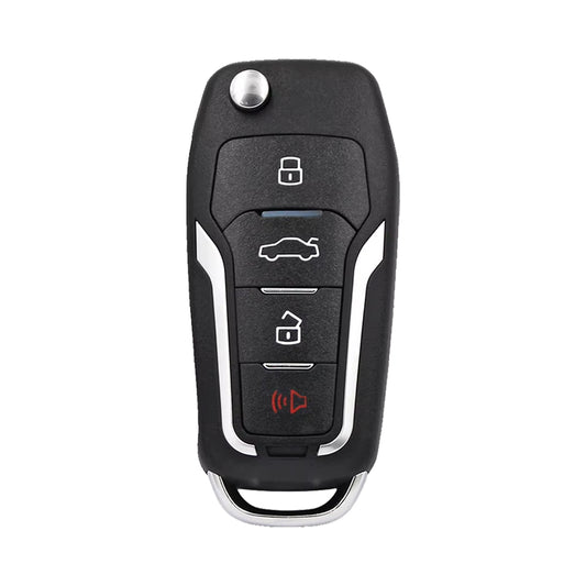 Xhorse XEFO01EN Super Remote Key | Ford Style | Flip | 4 Buttons | Built-in Super Chip | XE Series